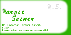 margit seiner business card